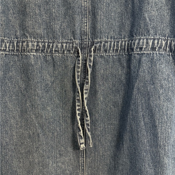 Vintage 90s Nordstrom Cotton Denim Duster Jacket - Picture 6 of 7
